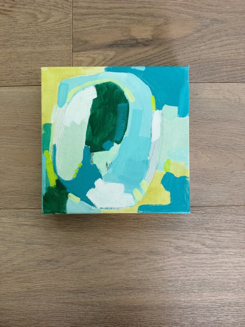 Britt Bass Turner Original painting “earth” 8x8
